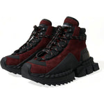 Dolce & Gabbana Burgundy Super King High Top Men Sneakers Shoes MV5424-39