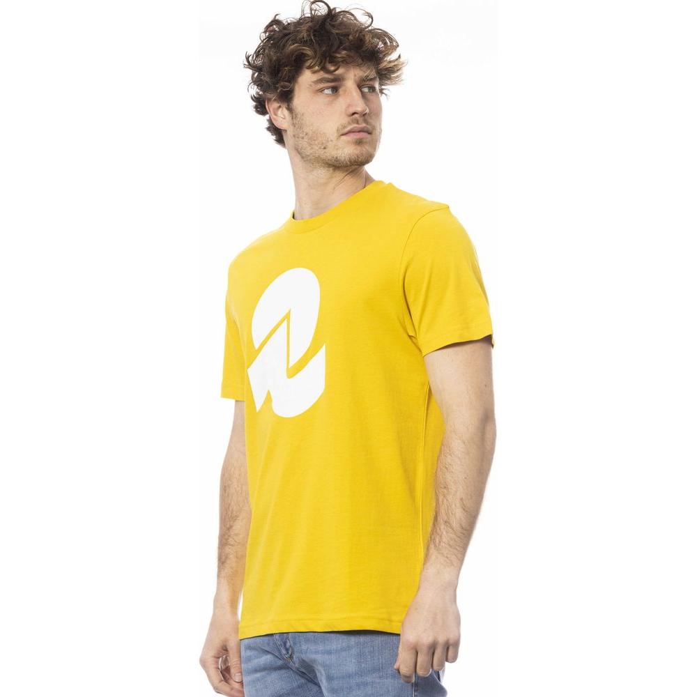 Invicta Yellow Cotton Men T-Shirt IN-24032-S