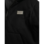Dolce & Gabbana Black Cotton Hooded Logo Bomber Jacket JKT4009-48