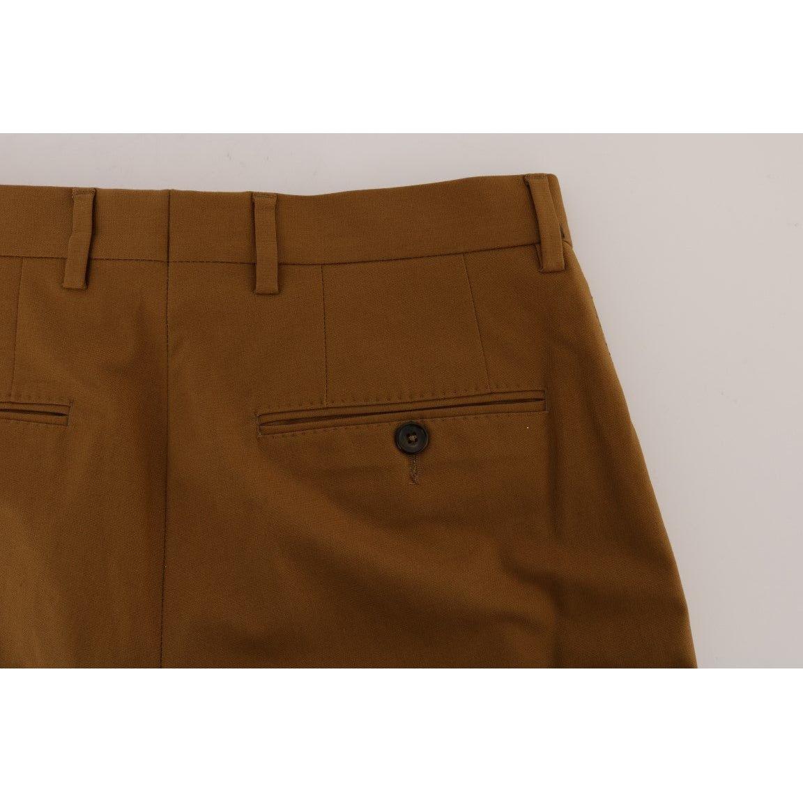Dolce & Gabbana Brown Stretch Cotton Pants PAN60763-8