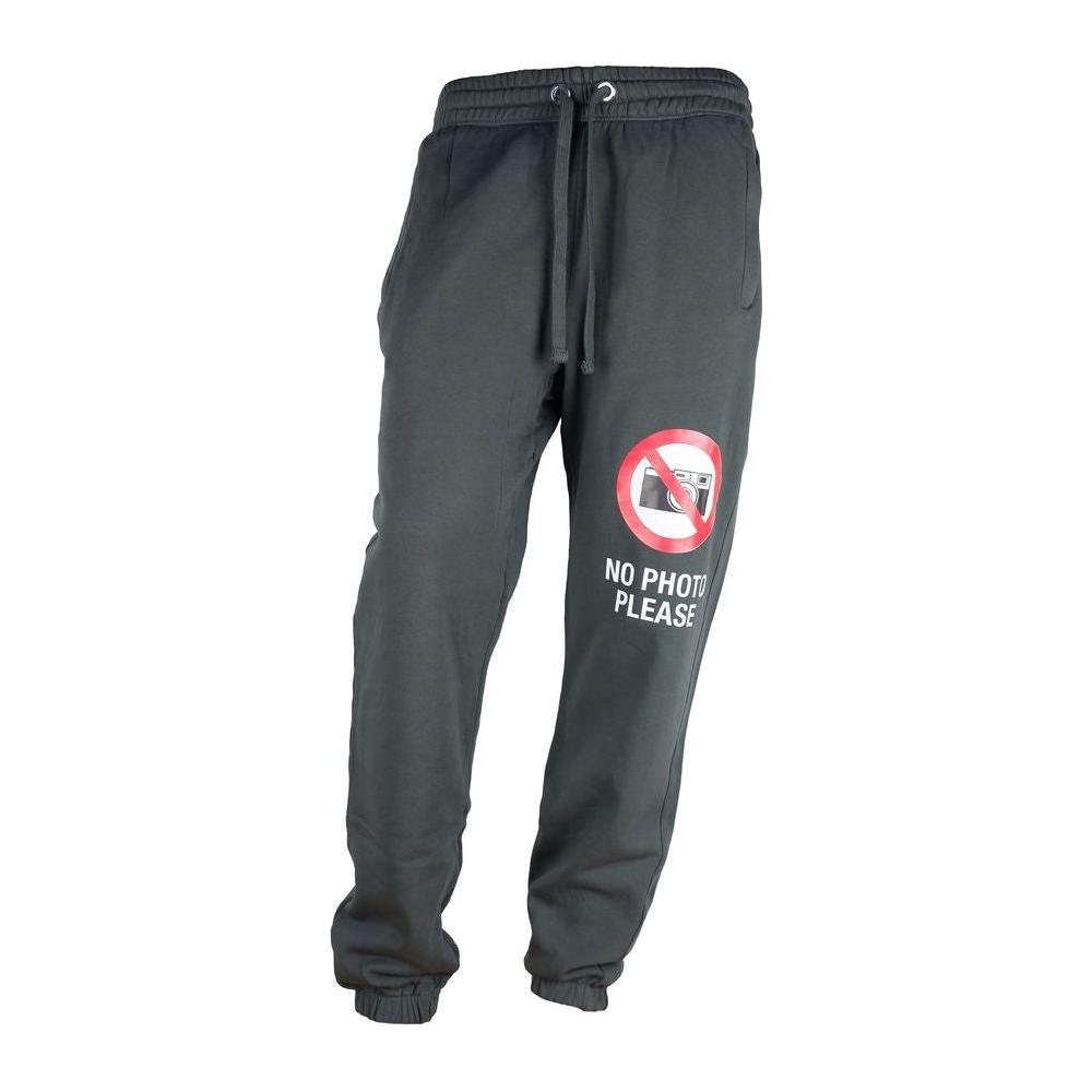 Diego Venturino Gray Cotton Men's Track Pant DI-6852-L