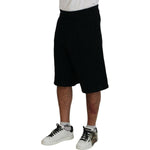 Dsquared² Black Solid Pull On Men Casual Bermuda Shorts PAN74466-48