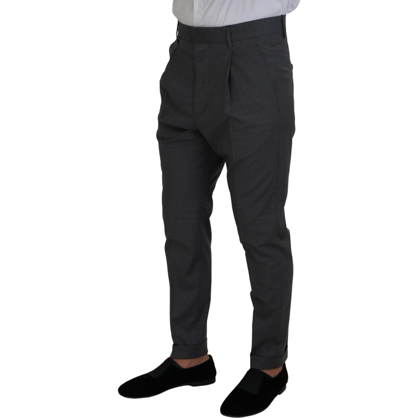 Dsquared² Gray Wool Single Breasted 2 Piece CIPRO Suit KOS2010-48