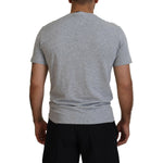 Dsquared² Gray Logo Cotton Short Sleeves Crewneck T-shirt TSH83519-48