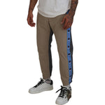 Dsquared² Cotton Brown Gray Two Tone Men Casual Pants PAN74475-48