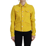 Dsquared² Yellow Collared Long Sleeves Denim Jacket JKT3520-38