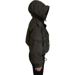 Dsquared² Green Cotton Hooded Cargo Button Jacket JKT3521-38