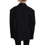 Dsquared² Black Double Breasted Coat Blazer Jacket JKT3526-38