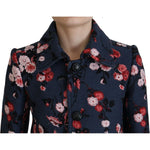 Dsquared² Multicolor Printed Women Long Coat Blazer Jacket JKT3528-38