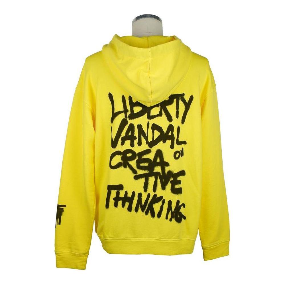 Diego Venturino Yellow Cotton Men's Sweatshirt DI-6841-XS