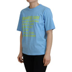 Dsquared² Blue Logo Print Cotton Crewneck Short Sleeve T-shirt TSH83387-38
