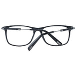 Tod's Black Men Glasses Frame, full-rim rectangle style, black plastic material, demo lenses, size 56-17-145, includes branded case.