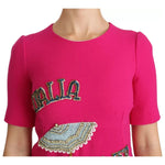 Dolce & Gabbana Pink Italia Forever Crystal Sheath Dress DR2162