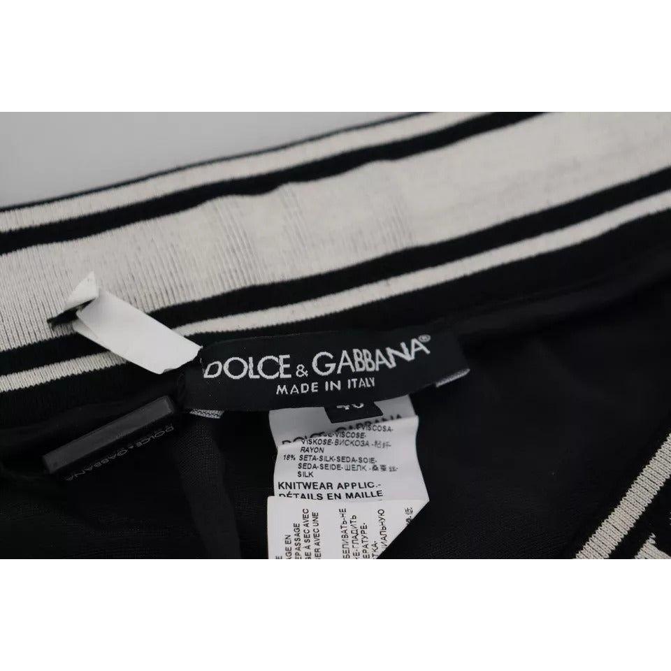 Dolce & Gabbana Black Jogger Jogging Trouser Cotton Pants PAN73219-46