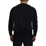 Dolce & Gabbana Black Polyester Crewneck Men Pullover Sweater TSH83174-M