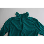 Dolce & Gabbana Dark Green Turtleneck Cropped Pullover Sweater TSH83131-40