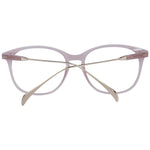 Maje Pink Women Glasses Frame, round full-rim acetate frame in rose color with demo lenses, includes branded case.