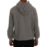 Daniele Alessandrini Gray Pullover Hodded Cotton Sweater TSH1350-4