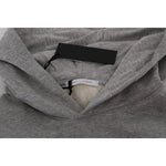 Daniele Alessandrini Gray Pullover Hodded Cotton Sweater TSH1350-4