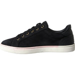 Dolce & Gabbana Black Suede Leather Men Low Top Sneakers Men Shoes MV5687-39.5