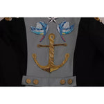 Dolce & Gabbana Blue Button Crystal Embellished Cotton Jacket JKT2413-42