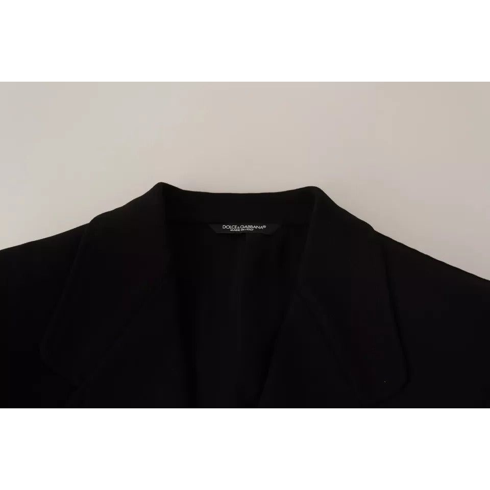 معطف وسترة بليزر من الصوف الأسود من دولتشي آند غابانا بقصّة Slim Fit