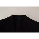 معطف وسترة بليزر من الصوف الأسود من دولتشي آند غابانا بقصّة Slim Fit
