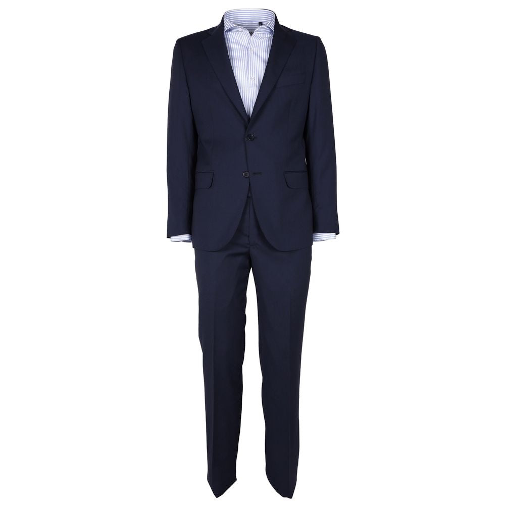 Made in Italy Blue Wool Men's Suit ER-12394-IT46 | S