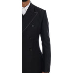 Dolce & Gabbana Gray Wool Double Breasted 3 Piece Suit KOS1110-7