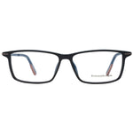 Ermenegildo Zegna Black Men Glasses Frame, full-rim, plastic, rectangle style, with branded case, size 58-14-145.