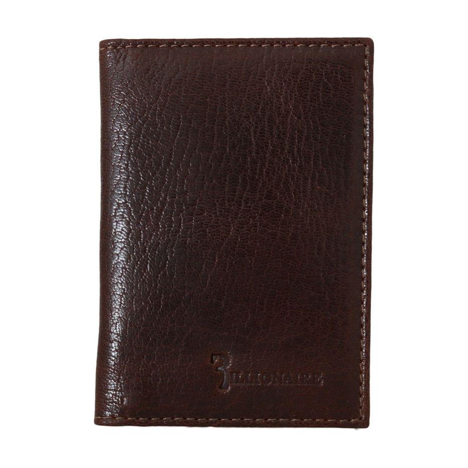 Billionaire Italian Couture Brown Leather Bifold Wallet VAS1435