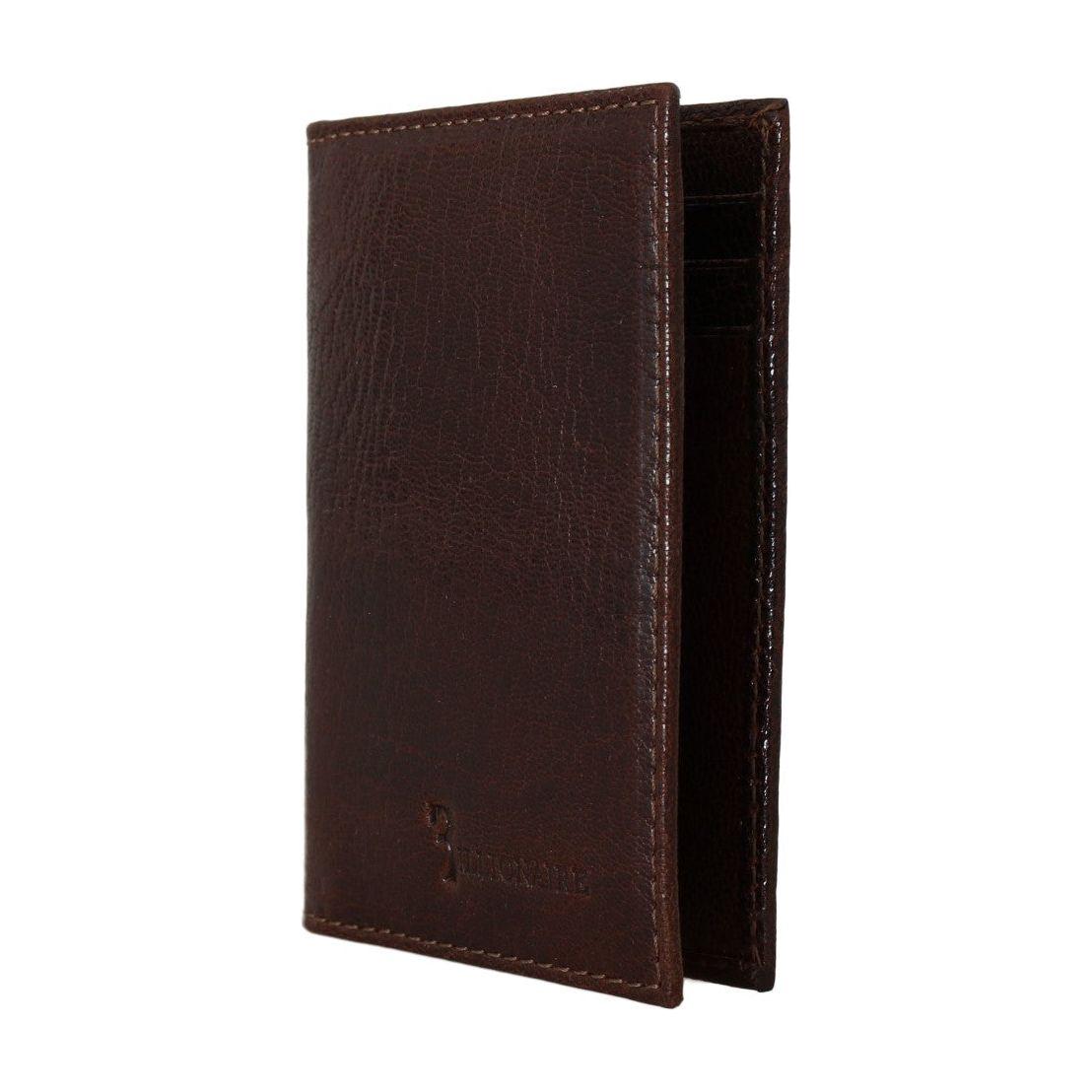 Billionaire Italian Couture Brown Leather Bifold Wallet VAS1435