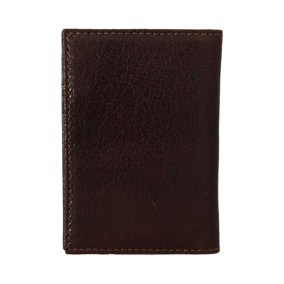 Billionaire Italian Couture Brown Leather Bifold Wallet VAS1435