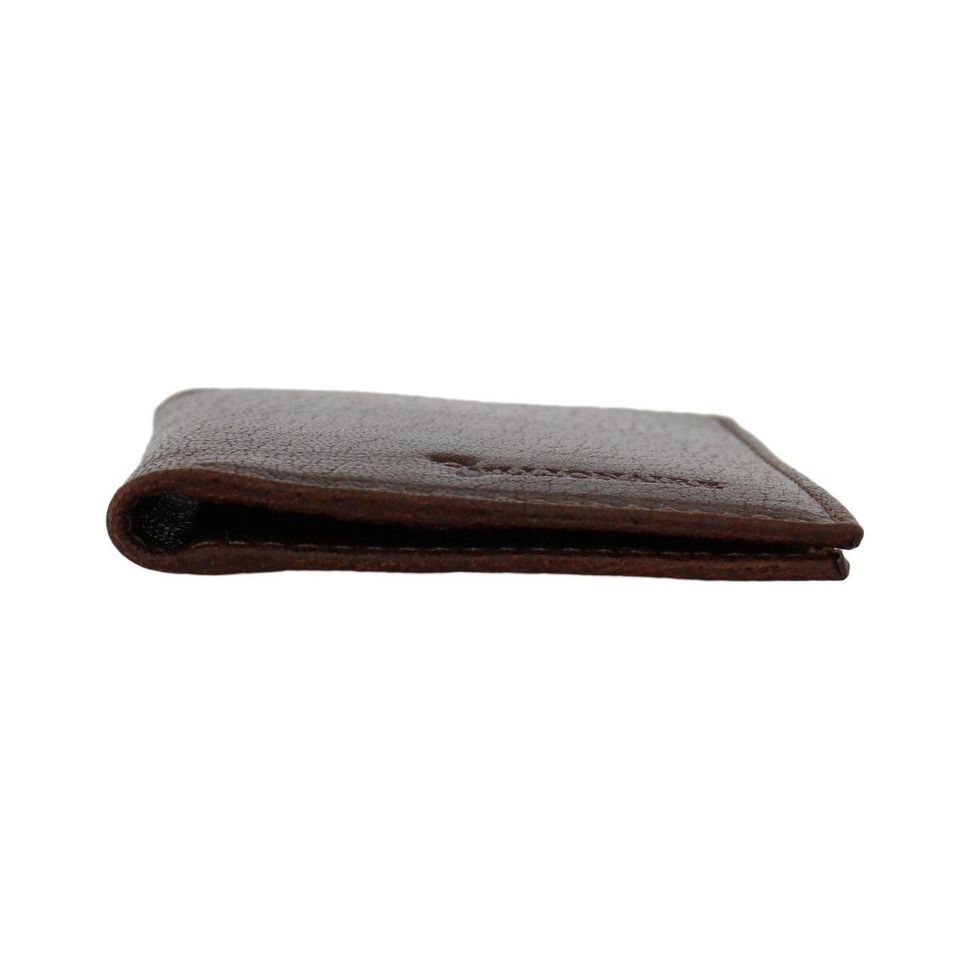 Billionaire Italian Couture Brown Leather Bifold Wallet VAS1435