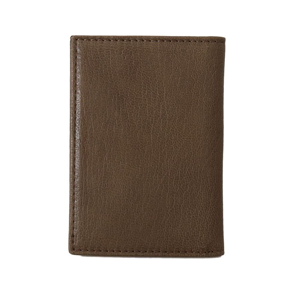 Billionaire Italian Couture Brown Leather Bifold Wallet VAS1442