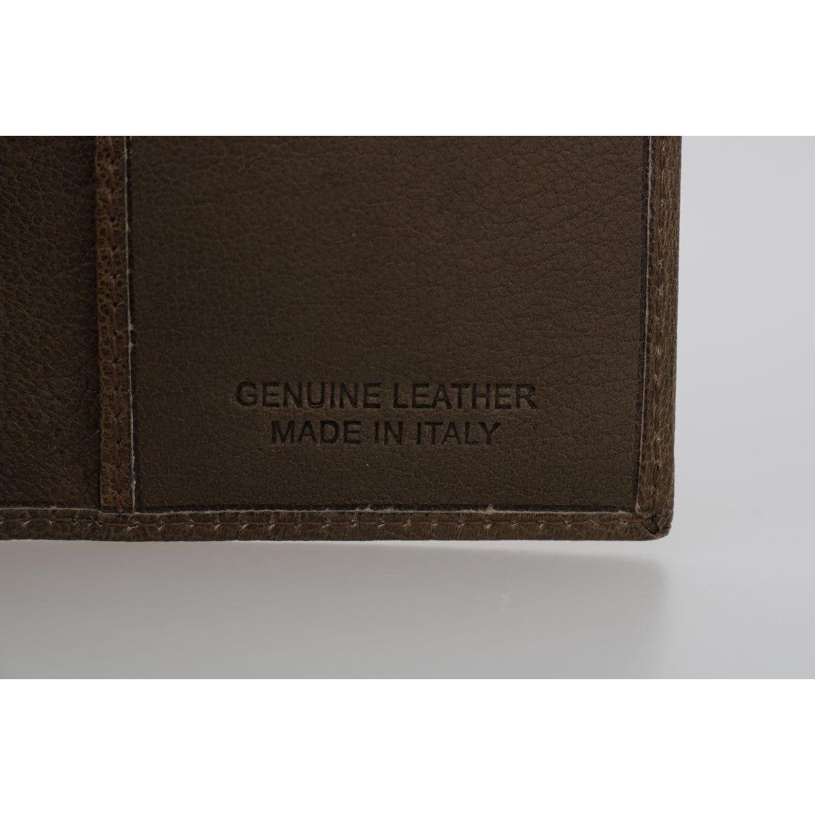 Billionaire Italian Couture Brown Leather Bifold Wallet VAS1442