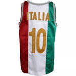 Dolce & Gabbana White Green Sleeveless Top Italian Flag Basket T-shirt TSH85070-XS