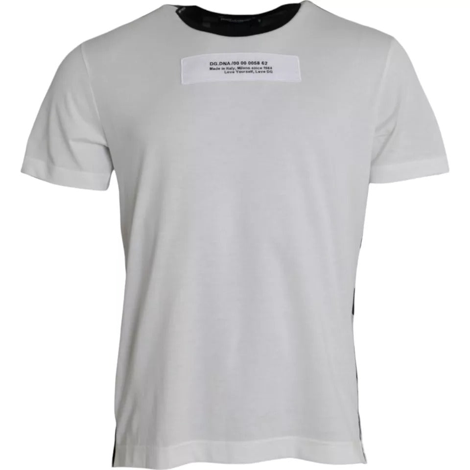 Dolce & Gabbana Black White Camouflage Round Neck T-shirt TSH86427-44