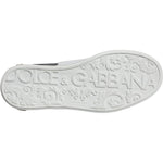 Dolce & Gabbana Black Leather Logo Portofino Sneaker Shoes MV5382-39