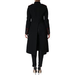Dolce & Gabbana Black Single Breasted Trench Coat Jacket JKT4092-38