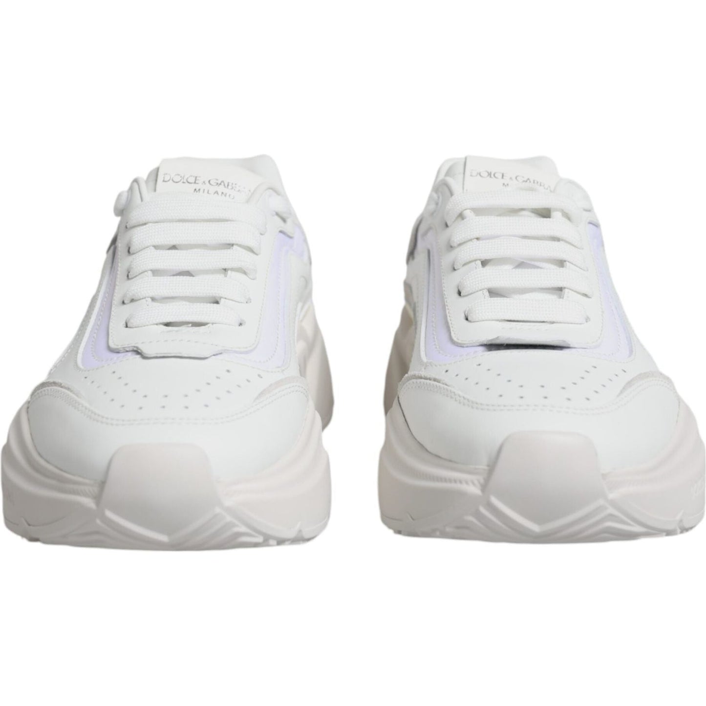 Dolce & Gabbana White Daymaster Low Top Sneakers Shoes LA11827-37.5