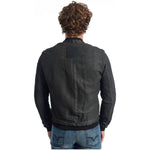 Roberto Pepe Luxury Gray Lambskin Men's Jacket RO-24689-IT48 | M