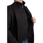 Roberto Pepe Luxury Black Wool Men Jacket RO-24670-IT46 | S
