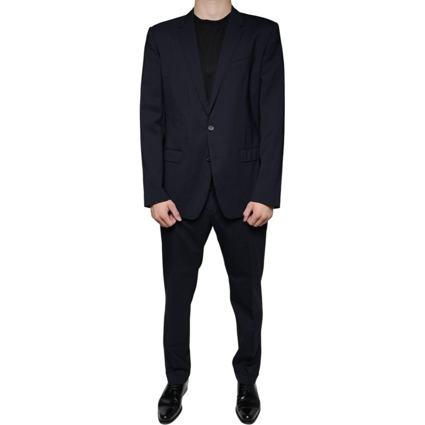 Dolce & Gabbana Dark Blue Formal Tuxedo 2 Piece Suit KOS2241-52