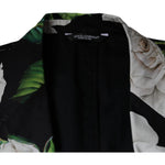Dolce & Gabbana Black Rose Cotton Men Formal 2 Piece Suit KOS2245-48