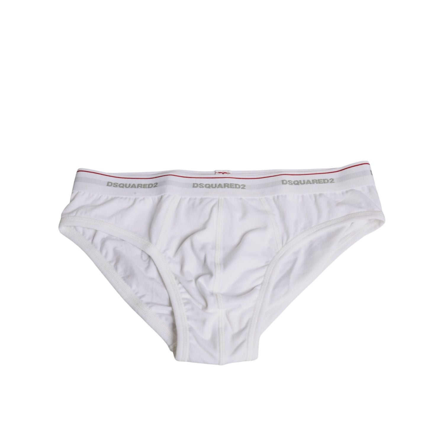 Dsquared² White Cotton Stretch Women Mid Waist Panty Underwear