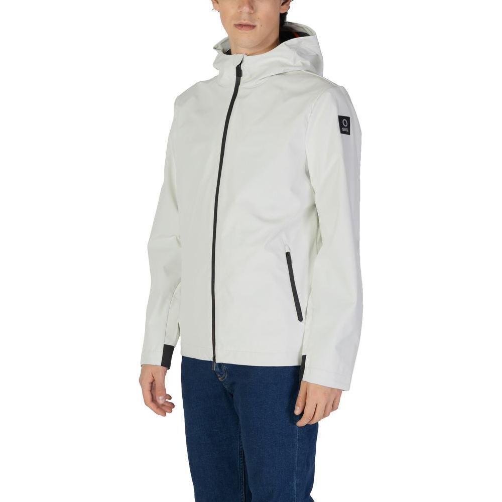Suns Cream Polyester Jackets & Coat SU-15737100143-IT52 | XL