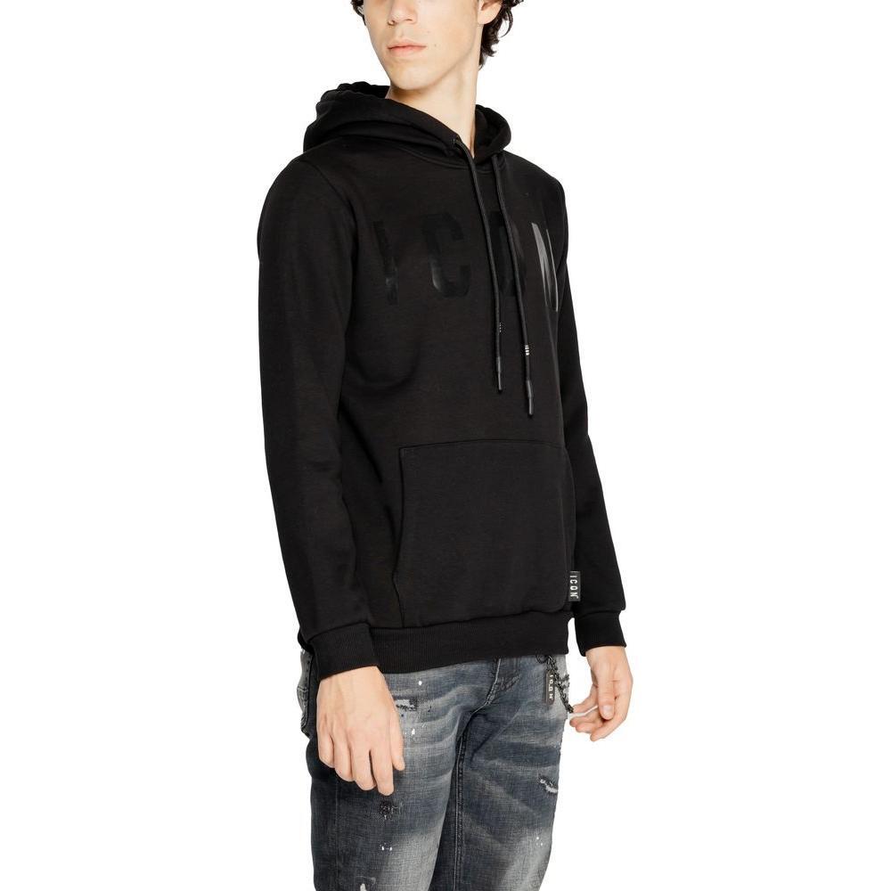 Icon Black Cotton Hoody IC-15262700009-IT44 | S