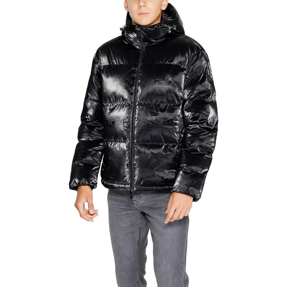 EA7 Emporio Armani Black Polyester Jackets & Coat EA-14717300009-IT54 | XXL