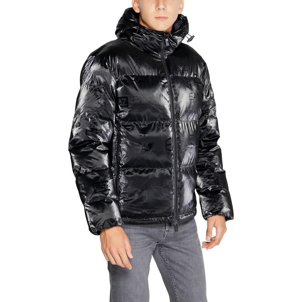 EA7 Emporio Armani Black Polyester Jackets & Coat EA-14717300009-IT54 | XXL